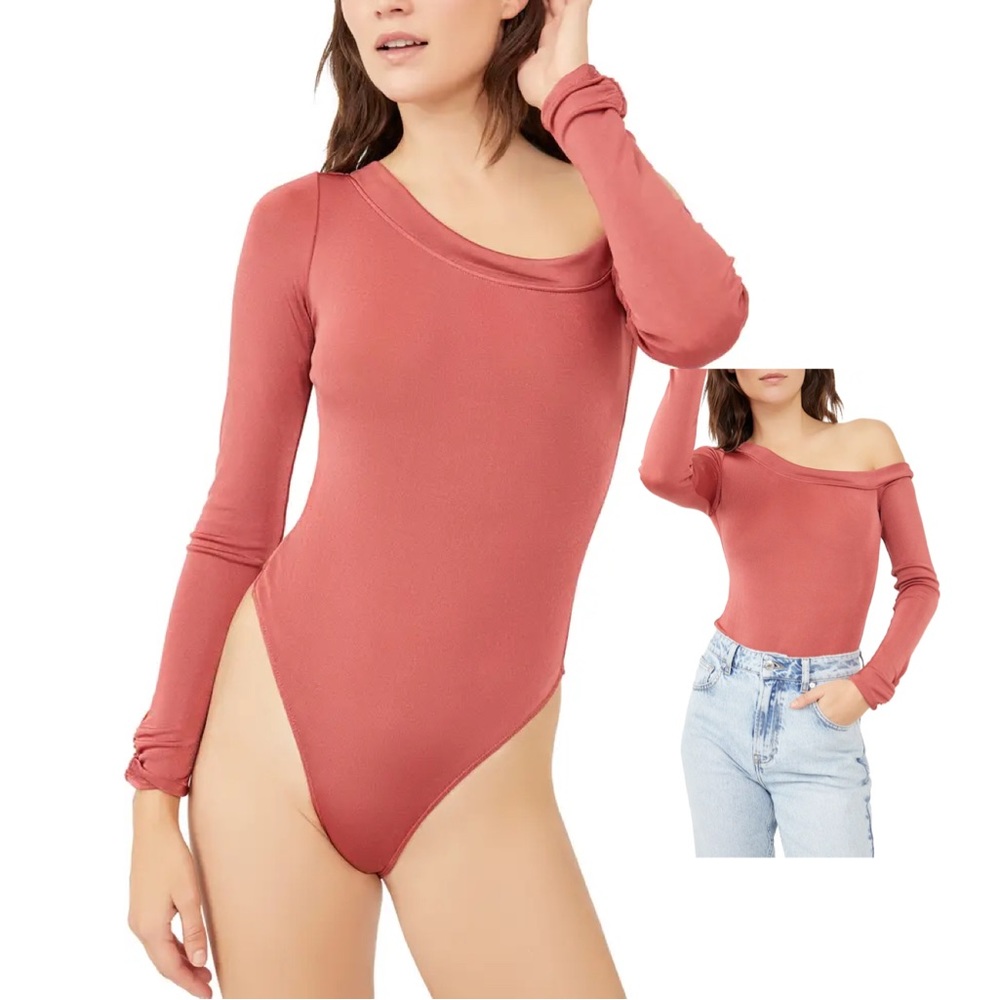 FREE PEOPLE One-Shoulder Bodysuit